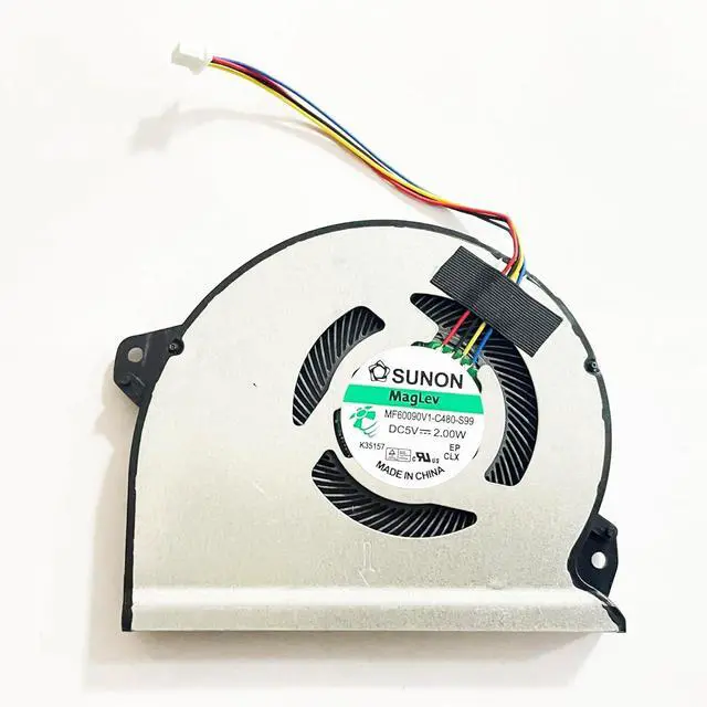 Alt view image 6 of 6 - Replacement CPU+GPU Cooling Fan for ASUS ROG Strix GL702VMK GL702VML GL702VM GL702VS GL702VSK S7VM DC5V 13NB0DQ0AM0201 DFS2000054Q0T FJ9U 13NB0DQ0AM0301 DFS551205ML0T FJ9T