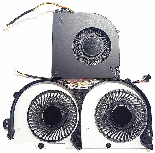 Main image of CPU+GPU Cooling Fan Replacement for Clevo P950 P950HR P950ER | T97 T96E T800 Series BS5005HS-U3E BS500HS-U3D 6-31-P95E2-101 6-31-P9502-102 DC5V 0.50A 4-Wires