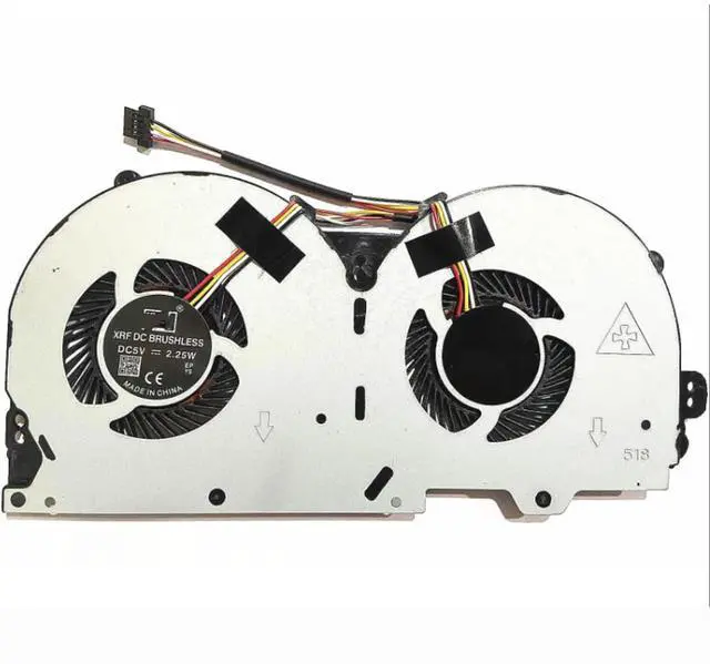 Alt view image 6 of 6 - CPU+GPU Cooling Fan Replacement for Clevo P950 P950HR P950ER | T97 T96E T800 Series BS5005HS-U3E BS500HS-U3D 6-31-P95E2-101 6-31-P9502-102 DC5V 0.50A 4-Wires