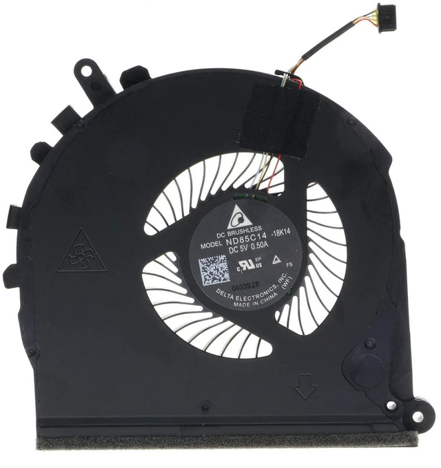 Alt view image 6 of 6 - CPU GPU Cooling Fan for HP Gaming Pavilion 17-CD TPN-C142 L56873-001 ND85C15-18K15 ND85C14-18K14