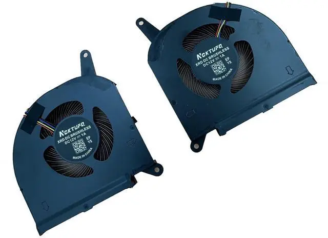 Alt view image 3 of 6 - New Laptop CPU+GPU Cooling Fan for Gigabyte Aorus 15P 15G 17G KB SB WB XB YB YC KC XC RX5G RX7G AERO 15 OLED SA 17 HDR XA RP75XA RP77XA RP77XD AERO 17 RP77 RP75W Series PLB07010S12HH DC12V Fan