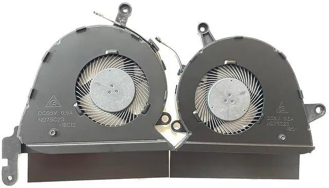 Alt view image 2 of 6 - CPU+GPU Cooling Fan for HP Spectre X360 15-DF 15T-DF000 15-DF0008CA DC5V | 15-DF0013DX 15-DF0033DX 15-DF0043DX 15-DF0068NR ND75C23-18C11 ND75C23-18C12 L41482-001 L41483-001