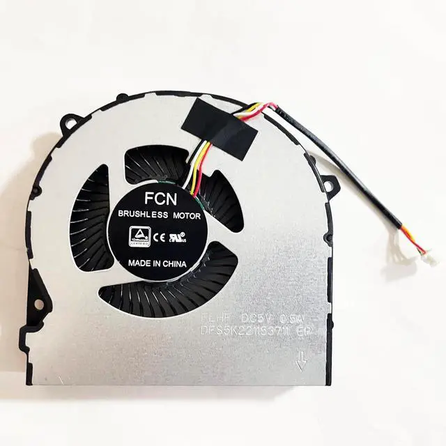 Alt view image 4 of 6 - CPU+GPU Cooling Fan Replacement for Gigabyte Gaming G5 KC G7 KC | FLHF, DFS5K221153711, FLHJ, FMQ8, DFS5M325063B1N (Thick Pairs)