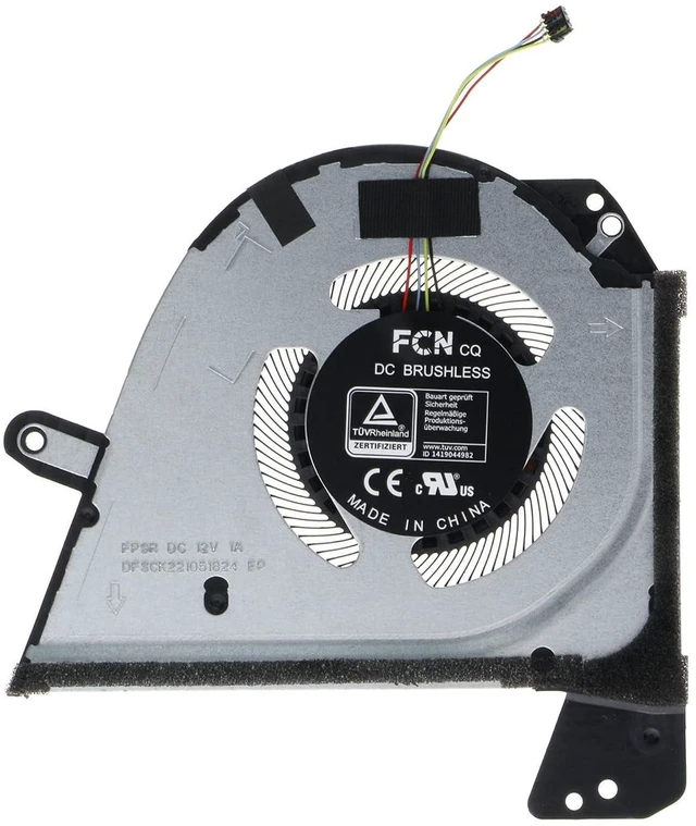 Alt view image 3 of 6 - Replacement CPU & GPU Cooling Fan for ASUS ROG Zephyrus M16 (2022) GU603Z GU603ZX FP9R 13NR08R0T02011 FP9Q 13NR08R0T03011