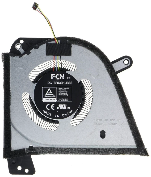Alt view image 5 of 6 - Replacement CPU & GPU Cooling Fan for ASUS ROG Zephyrus M16 (2022) GU603Z GU603ZX FP9R 13NR08R0T02011 FP9Q 13NR08R0T03011