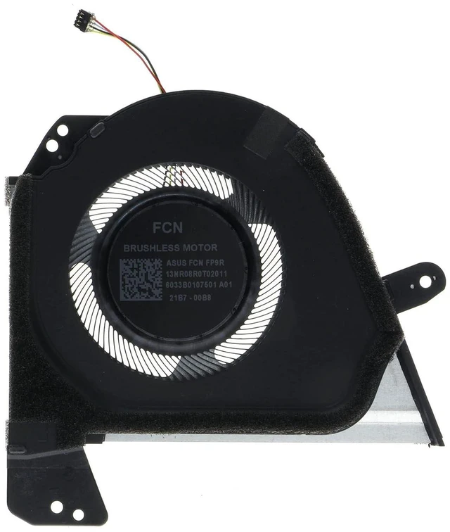 Alt view image 4 of 6 - Replacement CPU & GPU Cooling Fan for ASUS ROG Zephyrus M16 (2022) GU603Z GU603ZX FP9R 13NR08R0T02011 FP9Q 13NR08R0T03011