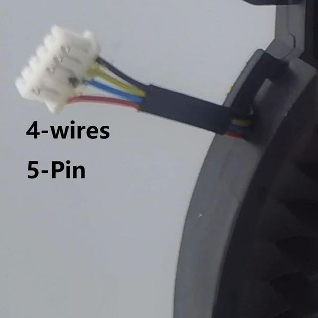 Alt view image 5 of 7 - CPU + GPU Cooling Fans Suitable for Alienware Area 51m R1 RTX2070 RTX2080S Series Laptop Cooler Fan 12V 1.2A 5 PIN 4 Wires BSM1012MD-03 + BSM1012MD-02 P/N: 0TPV77 + 0TW5Y8 (2PCS)