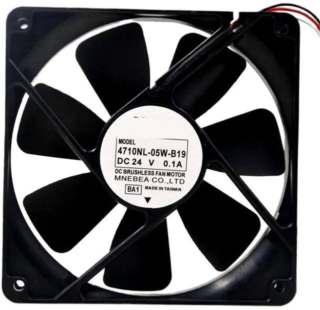 Main image of for Flow Max 4710NL-05W-B19 24V 0.1A 1550RPM 12cm 12025 120x120x25mm Double Ball Bearing Cooling Fan