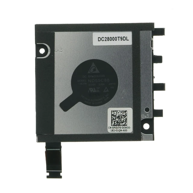 Alt view image 4 of 6 - New CPU + GPU Cooling Fan Replacement for Dell Latitude 7320 Detachable | Compatible with 0DJ2D1 0PGV79 ND55C89-20F11 ND55C88-20F10 DC28000TADL DC28000T9DL | DC5V 0.5A 4-Pin