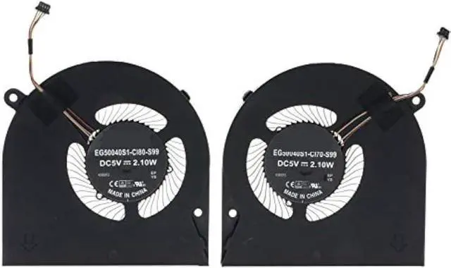 Alt view image 2 of 6 - CPU GPU Cooling Fan for Razer for Blade for Stealth RZ09-0281 RZ09-02812 RZ09-02812E71 13" EG50040S1-C180-S99 EG50040S1-C170-S99