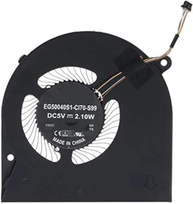Alt view image 6 of 6 - CPU GPU Cooling Fan for Razer for Blade for Stealth RZ09-0281 RZ09-02812 RZ09-02812E71 13" EG50040S1-C180-S99 EG50040S1-C170-S99