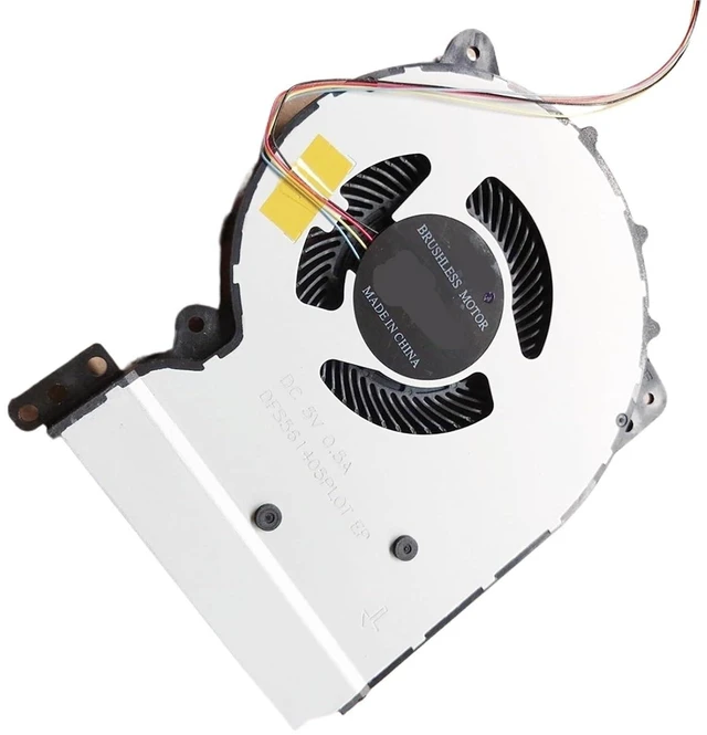 Alt view image 4 of 6 - CPU Cooling Fan Cooler for Y5000U A407U Y4000U f507u X407U X507U X507LA X507MA DFS561405PL0T