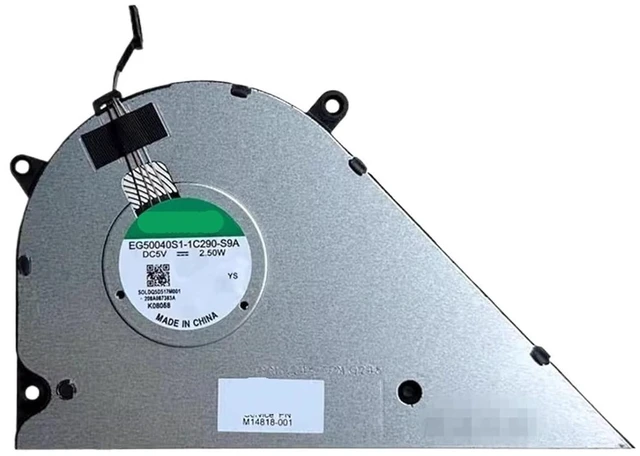 Alt view image 2 of 3 - CPU Cooling Fan for 15-EG 15-EH UMA EG50040S1-1C290-S9A TPN-Q245/Q246 M14818-001 DC5V Cooler Fans