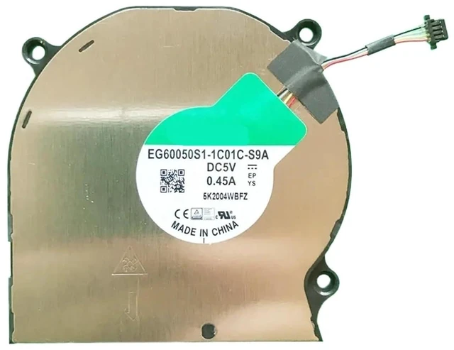 Main image of CPU Cooling Fan for MateBook 13 14 HNL-WFQ9 WDQ9 WFP9 EG60050S1-1C01C-S9A DC5V 4-Pin Cooler Fans