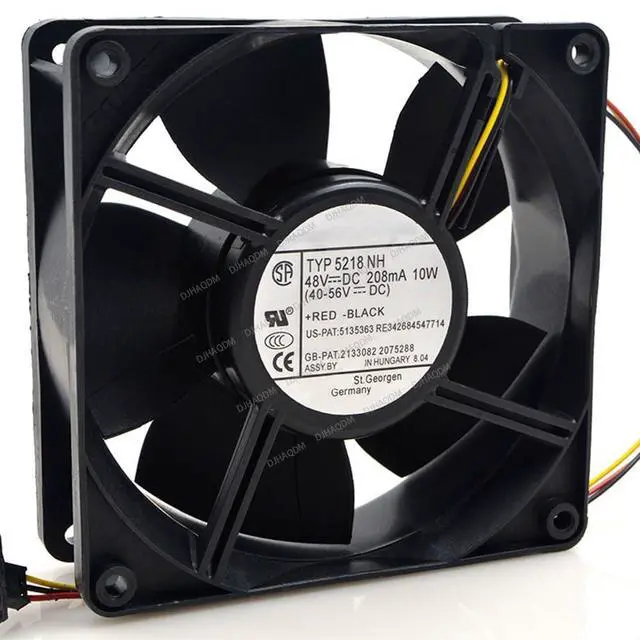 Alt view image 3 of 5 - Compatible for TYP 5218 NH 5218NH 48V 10W 3-Wire Cooling Fan
