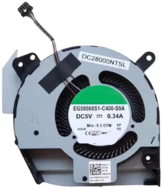 Alt view image 3 of 4 - CPU Cooling Fan Cooler for Latitude 5401 0YX3WM 0WG3PW 0N7C76 CN-OYX3WM CN-OWG3PW CN-ON7C76