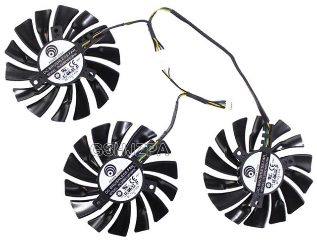 Main image of Cooling Fan for MSI GeForce GTX 1080 Ti Duke 11g OC Graphics Card 3pcs PLD09210S12HH 85mm