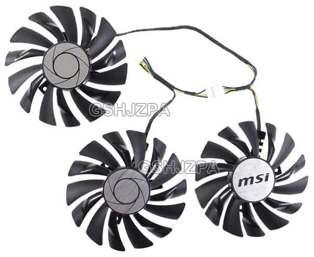 Alt view image 2 of 2 - Cooling Fan for MSI GeForce GTX 1080 Ti Duke 11g OC Graphics Card 3pcs PLD09210S12HH 85mm