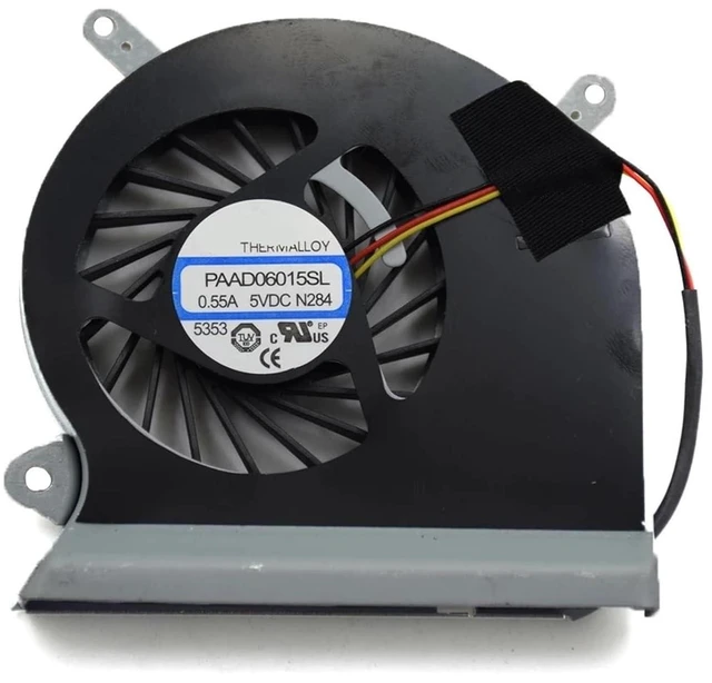 Alt view image 5 of 6 - PAAD06015SL 0.55A 5VDC 3 pin A166 N284 Laptop CPU Cooler Fan for MSI GE60 16GA 16GC Series Notebook CPU Cooling Fans
