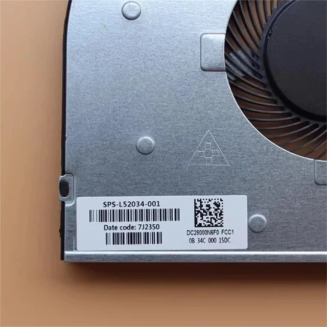 Alt view image 4 of 6 - L52034-001 For 15S-DU 15S-DW 250 255 G8 G9 TPN-C139 Laptop CPU Cooling Fan Cooler Fan Heatsink Radiator