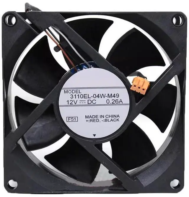 Main image of Cooling Fan for NMB-MAT 3110EL-04W-M49 80 * 80 * 25MM 12VDC 0.26A 3Lines
