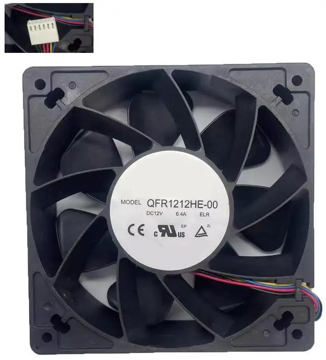 Main image of Cooling Fan for Delta QFR1212HE-00-ELR 120 * 120 * 38MM DC12V 6.4A 6lines
