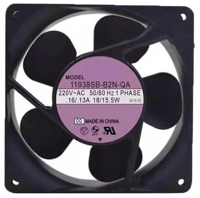 Main image of Cooling Fan for NMB 11938MB-B2N-QA 120 * 120 * 38MM 220VAC 16/13A 18/15.5W