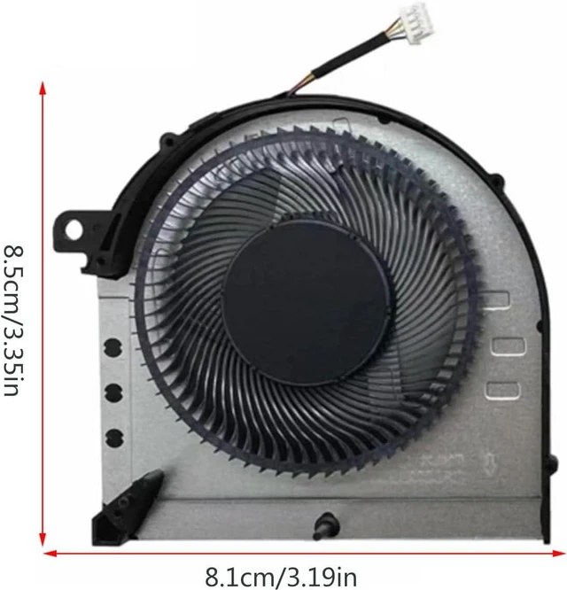 Alt view image 7 of 7 - Cooling Fan,Laptop CPU GPU Cooling Fan Coolers Radiator for Gaming 3-15ACH6 3-15IHU6 DC5V 0.5A 5H40S20422