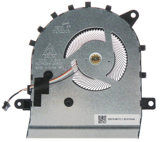Main image of CPU Cooling Fan Replacement for ASUS ZenBook Flip 15 UM562IA Q508U Q508UG UX562FA UX562UG Q507IQ UM562IQ UX562IQ ND75C34-20F01
