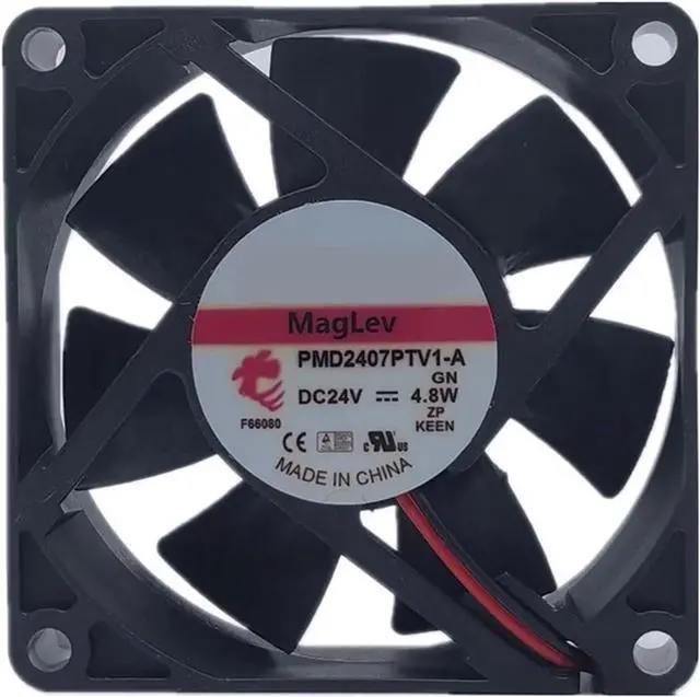 Alt view image 3 of 3 - for PMD2407PTV1-A 24V 4.8w 7025 7cm 70 * 70 * 25MM Frequency Converter Second-line Cooling Fan