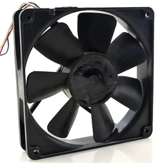 Alt view image 5 of 5 - 1pc for 4710NL-04W-B39 12V 0.32A 3800RPM 12cm 12025 120x120x25mm Double Ball Bearing Cooling Fan