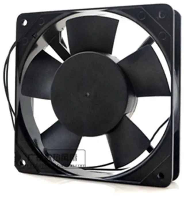 Alt view image 2 of 2 - for AA1252MB-AT AC 220V-240V 50/60Hz 0.11/0.10A 18W 2700RPM 12cm 12025 120x120x25mm Double Ball Bearing Cooling Fan