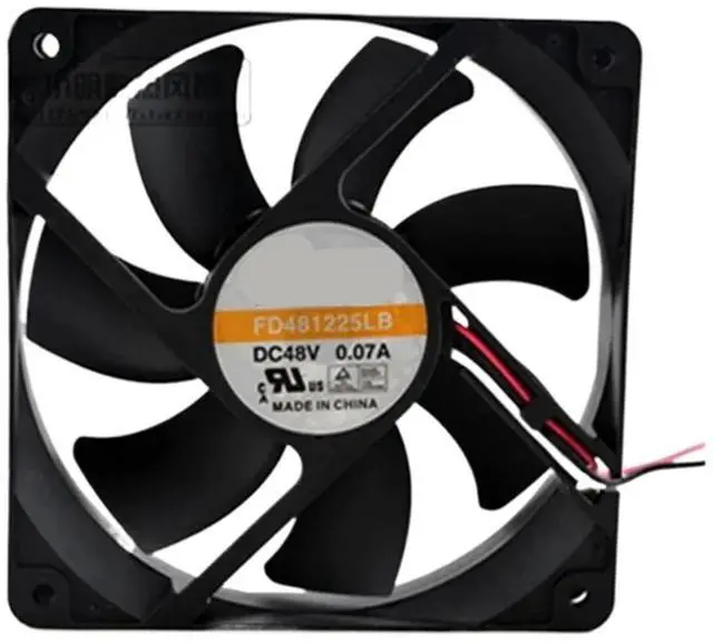 Main image of 1pc for FD481225LB 48V 0.07A 12cm 12025 120x120x25mm Double Ball Bearing Cooling Fan