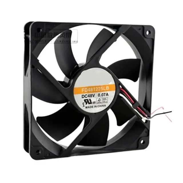 Alt view image 2 of 5 - 1pc for FD481225LB 48V 0.07A 12cm 12025 120x120x25mm Double Ball Bearing Cooling Fan