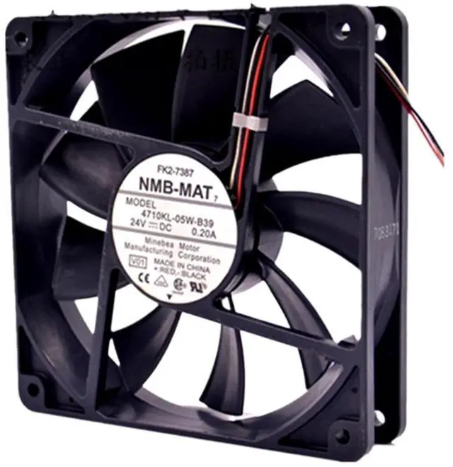Alt view image 2 of 4 - for NMB-MAT 4710KL-05W-B39 24V 0.20A 3.6W 2200RPM 12cm 12025 120x120x25mm Inverter Double Ball Bearing Cooling Fan