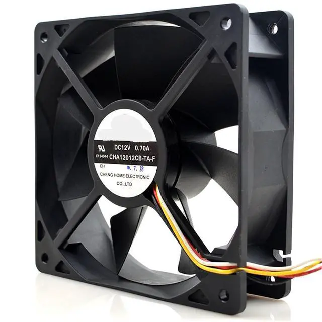 Alt view image 3 of 5 - 1pc for CHA12012CB-TA-F 12V 0.7A 6200RPM 12cm 12038 120x120x38mm Ball Bearing Cooling Fan
