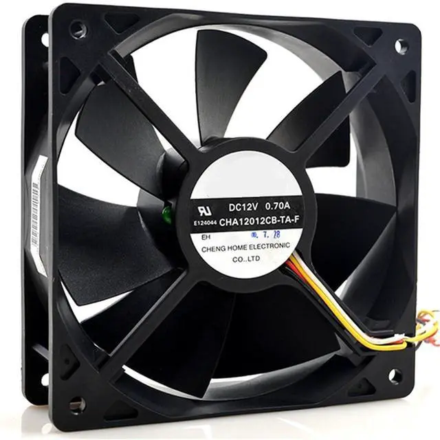Alt view image 2 of 5 - 1pc for CHA12012CB-TA-F 12V 0.7A 6200RPM 12cm 12038 120x120x38mm Ball Bearing Cooling Fan