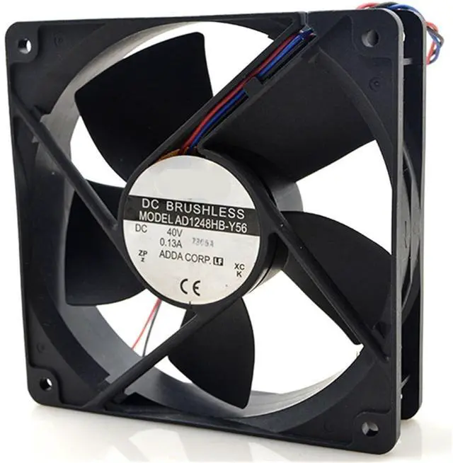Main image of 1pc for AD1248HB-Y56 40V 0.13A 3 Wires 12cm 12032 120x120x32mm Double Ball Bearing Cooling Fan