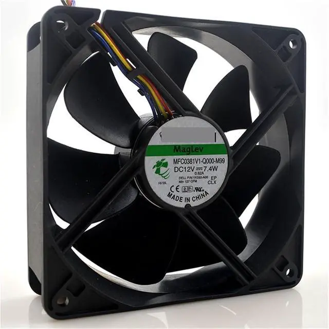 Alt view image 2 of 4 - for MFC0381V1-Q000-M99 12V 7.4W 0.62A 3000RBM 12cm 12038 120x120x38mm Magnetic Hydraulic Bearing Cooling Fan
