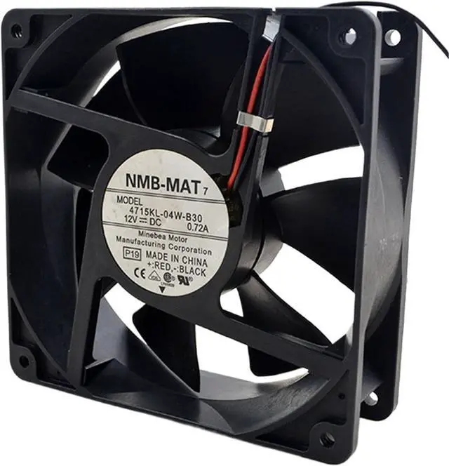 Main image of 1pc for 4715KL-04W-B30 12cm 12038 120x120x38mm 8.6W 0.72A 3600RPM Double Ball Bearing Inverter Cooling Fan