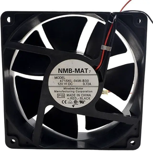 Alt view image 2 of 5 - 1pc for 4715KL-04W-B30 12cm 12038 120x120x38mm 8.6W 0.72A 3600RPM Double Ball Bearing Inverter Cooling Fan