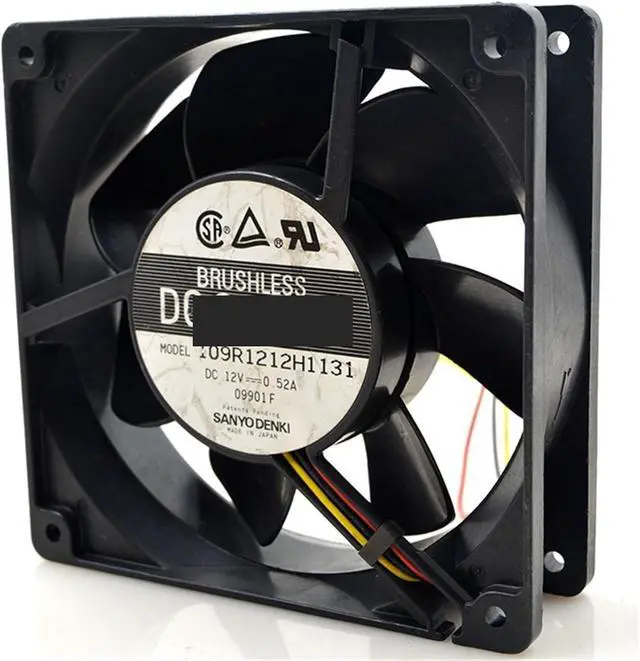 Alt view image 2 of 5 - 1pc for 109R1212H1131 12V 0.52A 6.24W 3900RPM 12cm 12038 120x120x38mm Frequency Converter Cooling Fan