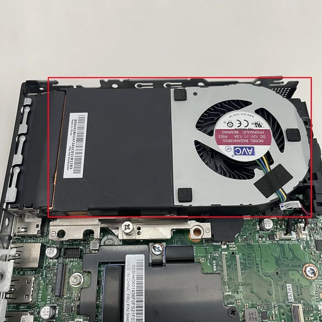 Alt view image 4 of 4 - CPU Cooling Fan Replacement for Lenovo for Lenovo M740q M90q P340 P350 Tiny BAZA0818R2U P003 12V 1.5A 5H40U93022