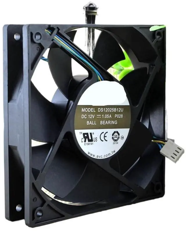 Alt view image 2 of 3 - for DS12025B12U 12V 1.05A 3400RPM 12cm 12025 120x120x25mm Double Ball Bearing Cooling Fan