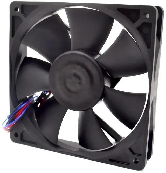 Alt view image 3 of 4 - 1pc AFB1224VH-FOO 12cm 120mm 24V 0.35A 12025 high-end Dual Ball Bearing Cooling Fan Drive for 120 * 120 * 25mm