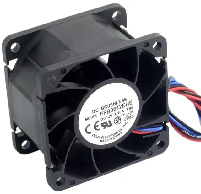 Main image of 1pc 6cm Double Ball FFB0612EHE 6038 60mm 3 Wire Dual Ball Bearing Cooling Fan 12V 1.2A for 60 * 60 * 38mm