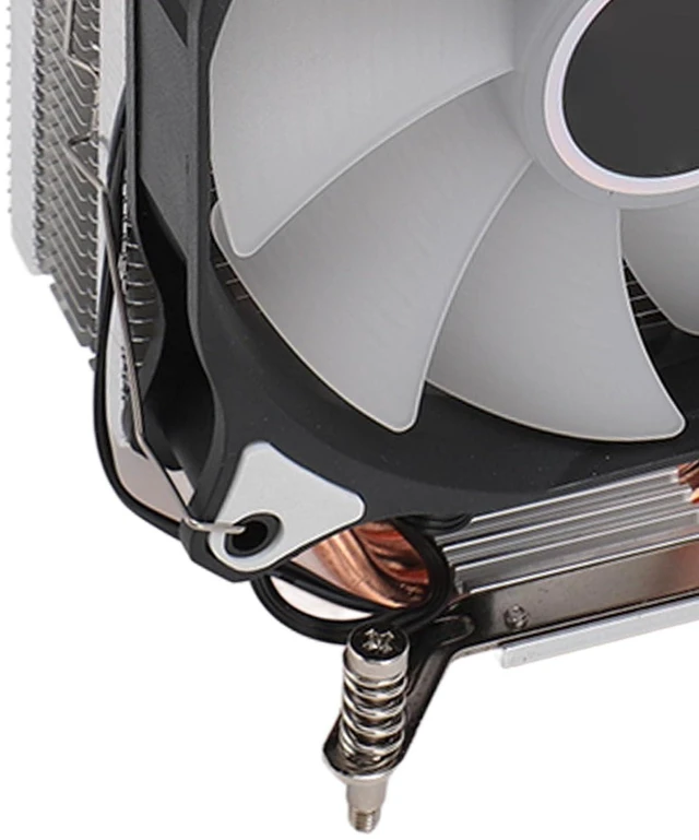 Alt view image 7 of 7 - POENVFPO Efficient RGB CPU Cooling Fan for Backplate Motherboards, Silent 3 Pin CPU Cooler with RGB Light Effect