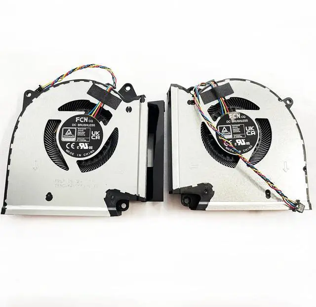 Alt view image 2 of 6 - Replacement CPU+GPU Cooling Fan for Asus G713PV G713PU G713PI RTX4060 RTX4070 Series 13NR0C50P01011 13NR0C50P02011 DFSCL42P06593Q FQLP DFSCL42P16593Q FQLN 12V 0.6A