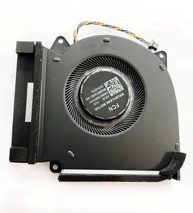 Alt view image 4 of 6 - Replacement CPU+GPU Cooling Fan for Asus G713PV G713PU G713PI RTX4060 RTX4070 Series 13NR0C50P01011 13NR0C50P02011 DFSCL42P06593Q FQLP DFSCL42P16593Q FQLN 12V 0.6A