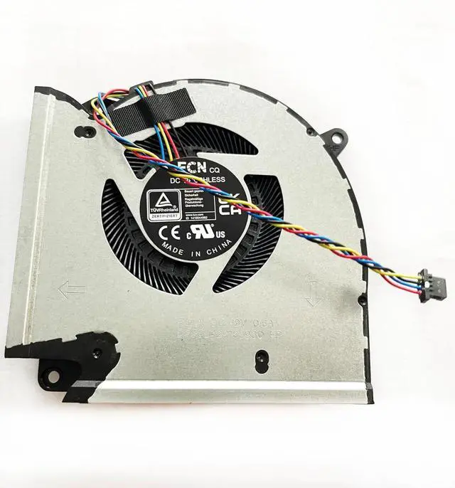 Alt view image 6 of 6 - Replacement CPU+GPU Cooling Fan for Asus G713PV G713PU G713PI RTX4060 RTX4070 Series 13NR0C50P01011 13NR0C50P02011 DFSCL42P06593Q FQLP DFSCL42P16593Q FQLN 12V 0.6A